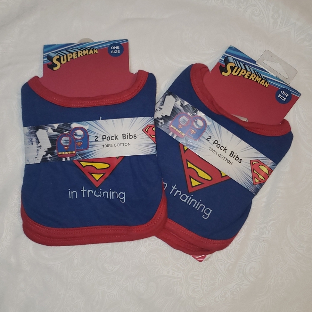 Superman Baby Bibs (2 Packs)